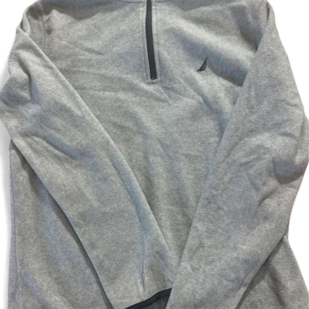 Mens Nautica gray quarter zip sweatshirt size S